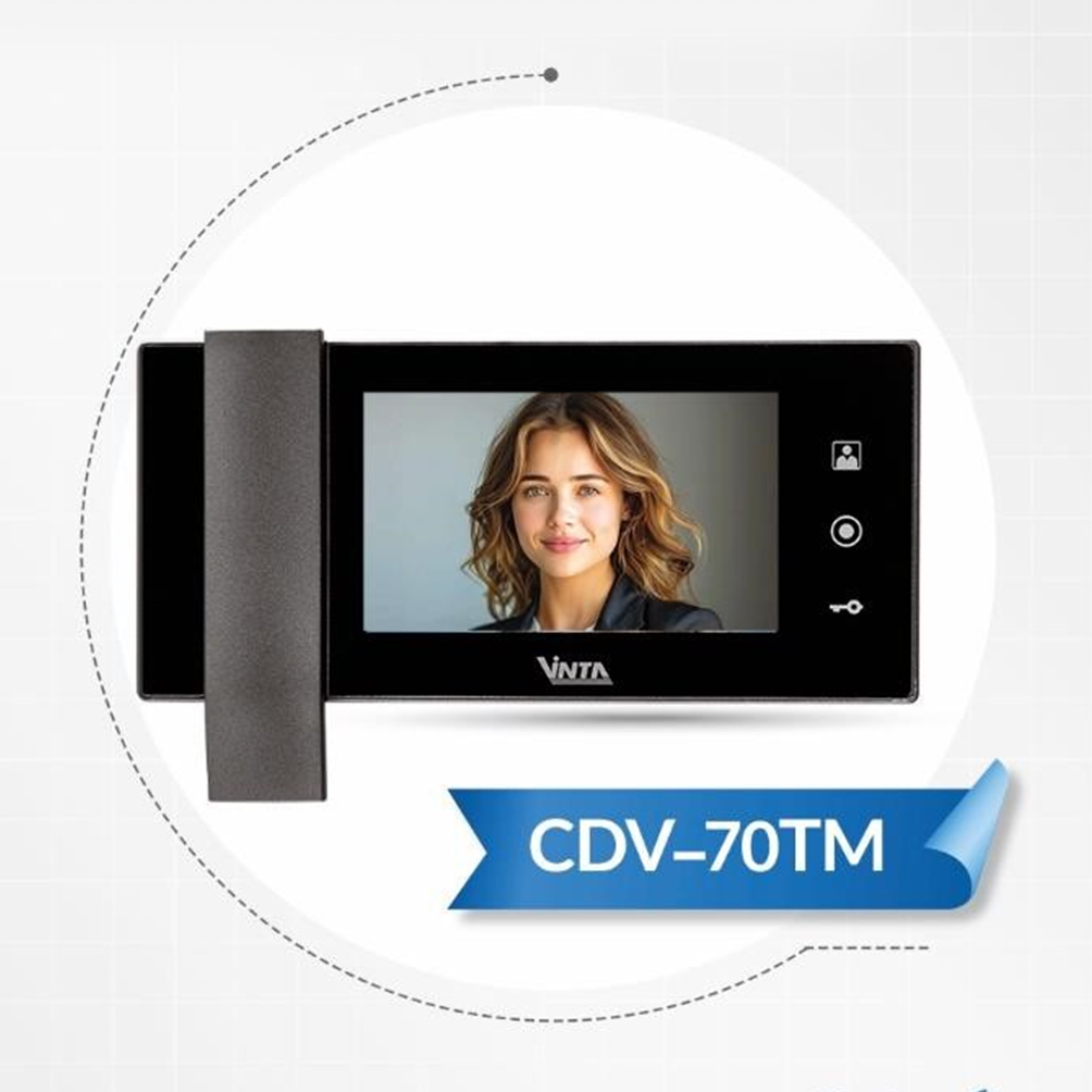 مانیتور درب بازکن تصویری , وینتا , نمایشگر دیجیتال , پشتیبانی از کارت حافظه ,  ,   Vinta , گروه تولیدی وینتا , CDV-70TM